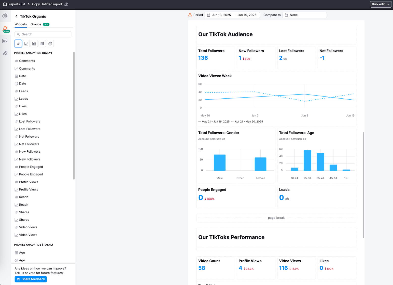 Integrations in My Reports image 27